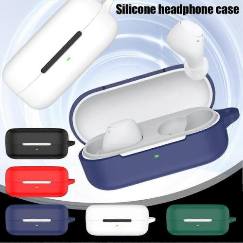 (Black) Suitable For WF-C510 Headphone Cover Silicone Cover Charging Compartment 2