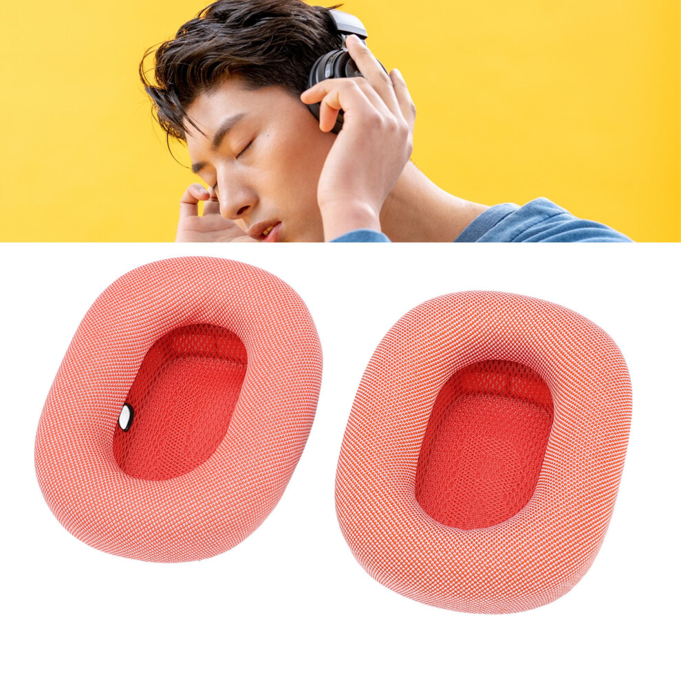 2Pcs Roseate Mesh Memory Foam Ear Pads For Headphones, Comfortable Cushions 5061345435716