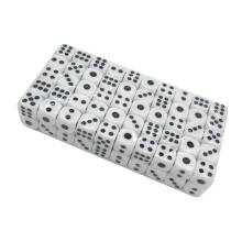 100pcs Acrylic Six-Sided Dice Set for Tabletop Games, RPGs, and Board Game Accessories in White