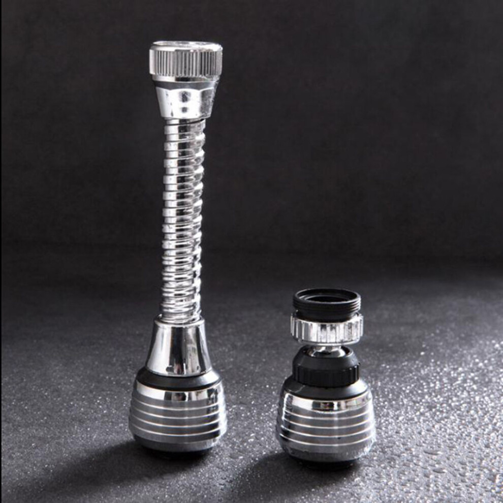 (Black) Kitchen Sink Faucet Aerator Sprayer 360 Degrees Rotatable Water Tap-image-OPC-PK7FNQ6-NEW