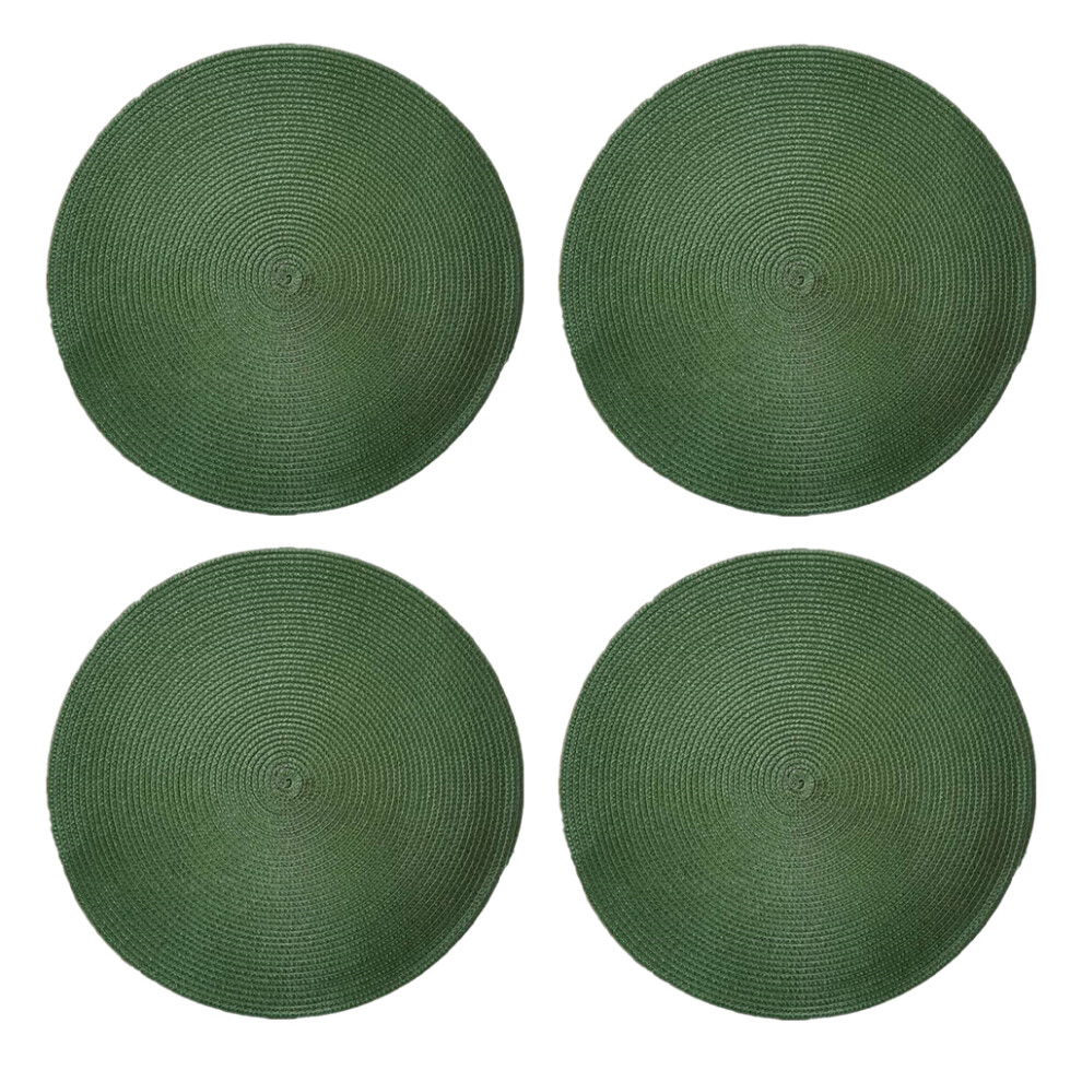 (blackish green) 4pack/lot Versatile Heat-Resistant Place Mats Easy Care Coasters For-image-OPC-PK7FS78-NEW