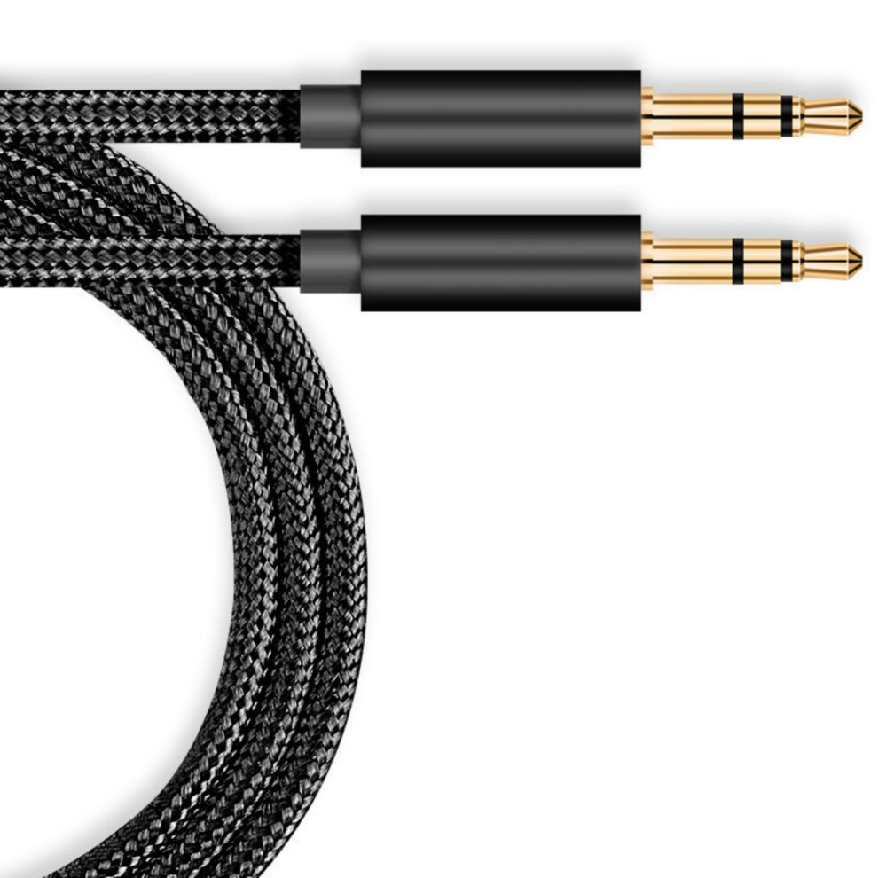 3.5Mm Auxs Cable Sound Plateds Auxiliary Sound-1M Gold/Black 7732000002441
