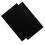 2 Pcs Bar Service Mat Black Waterproof Heat 4