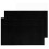2 Pcs Bar Service Mat Black Waterproof Heat 2