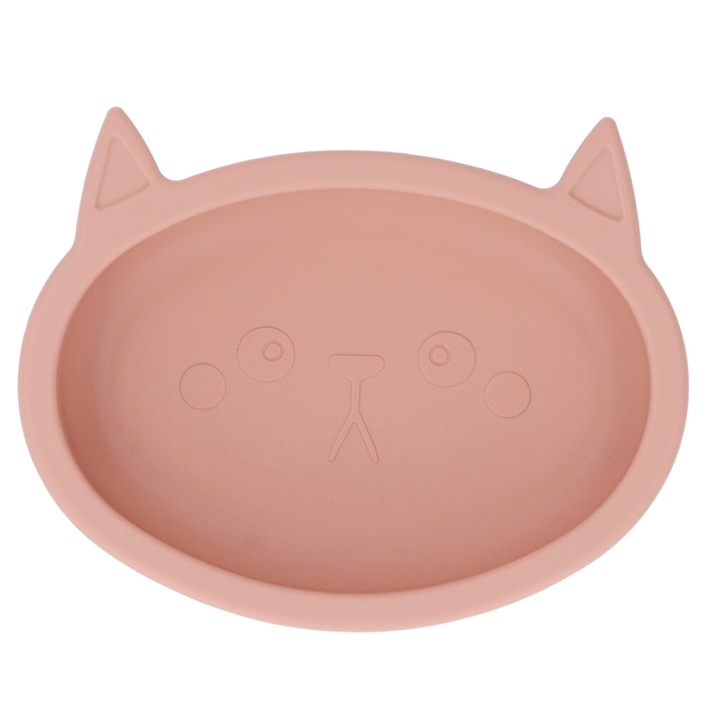 Cartoon Cat Shaped Baby Bowl with Suction Cup Kids