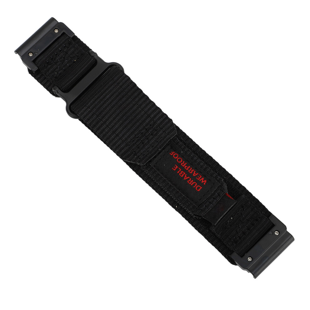 Rugged Nylon Replacement Band For Fenix 7X/6X/5X, Instinct 2X, Epix Pro 26Mm Black 9391345443562