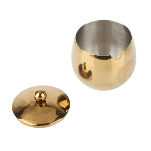 Large Stainless Steel Sugar Bowl Spice Jar With 1