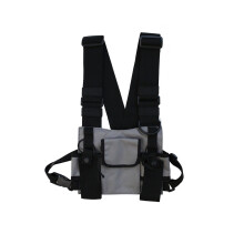 Multifunktionale Laufbrusttasche—Oxford-Stoff, Mehrere Taschen, 27017510 mm