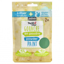 100g Powder Gouache Sachet Green - PEBEO - Tactilcolor - Water-soluble - For children aged 2 and up