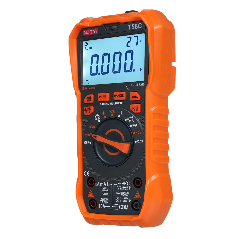 Njty T58c Digital Multimeter 9999 Counts, Compact, Professional Tool 7641345449623