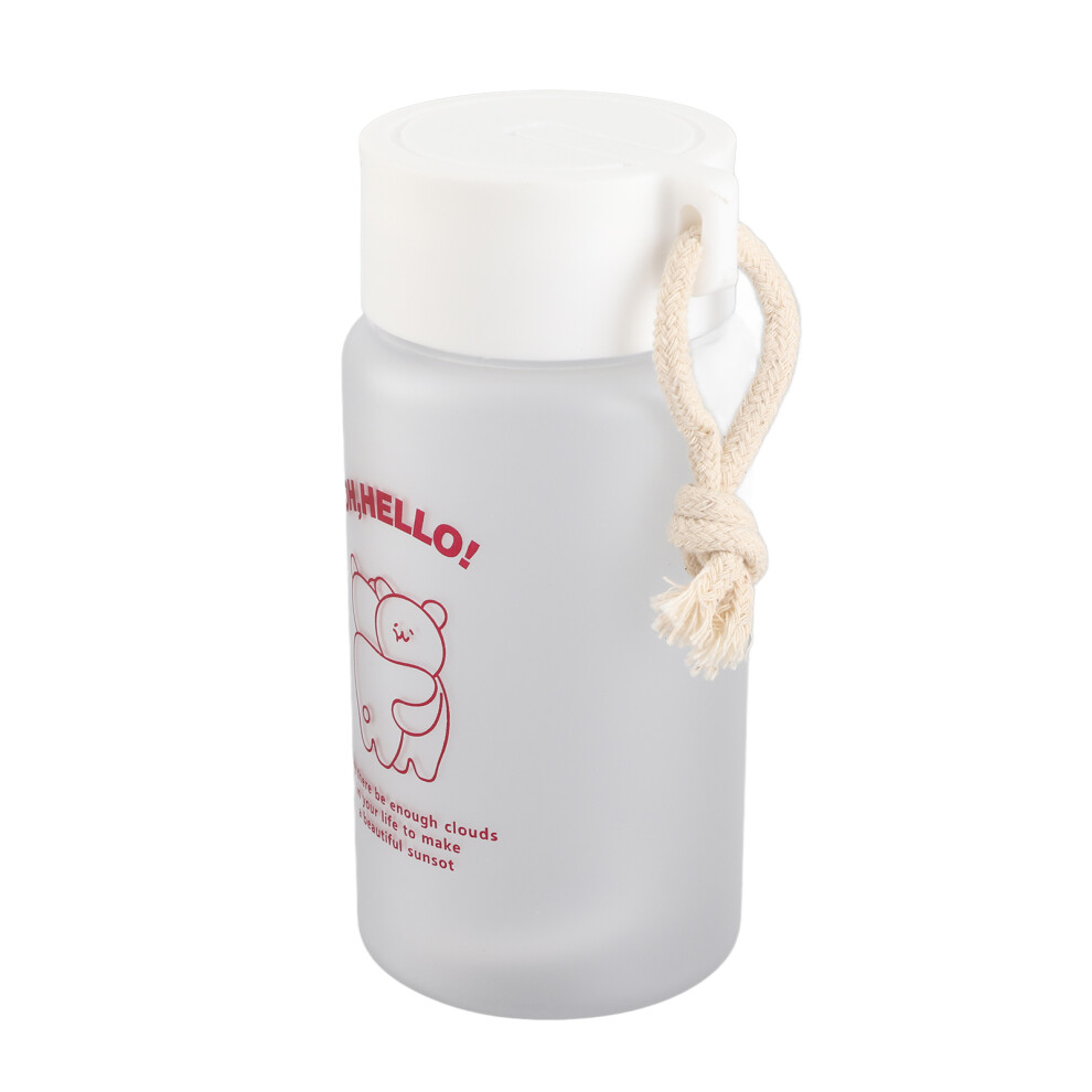Kids Water Bottle Cute Cartoon Printing Handle