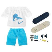 Wooden Fingerboard Finger Skateboard Toy for Kids