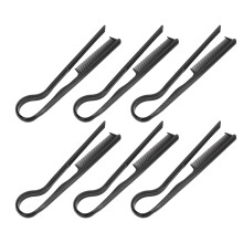 10 pièces de peigne en plastique en forme de V, peigne, dents rondes