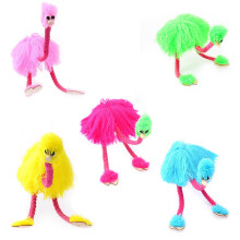 Ostrich Marionette Puppet Funny Colorful Pull