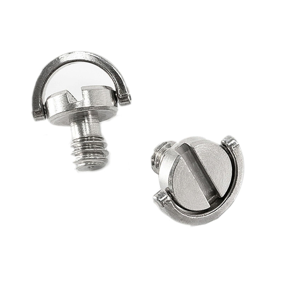 D Rings 1/4 Inch Tripod Screw Pack Of 2 Quick Release Stainless Steel Screws For Dslr Camera Tripod Monopod 6038364952271