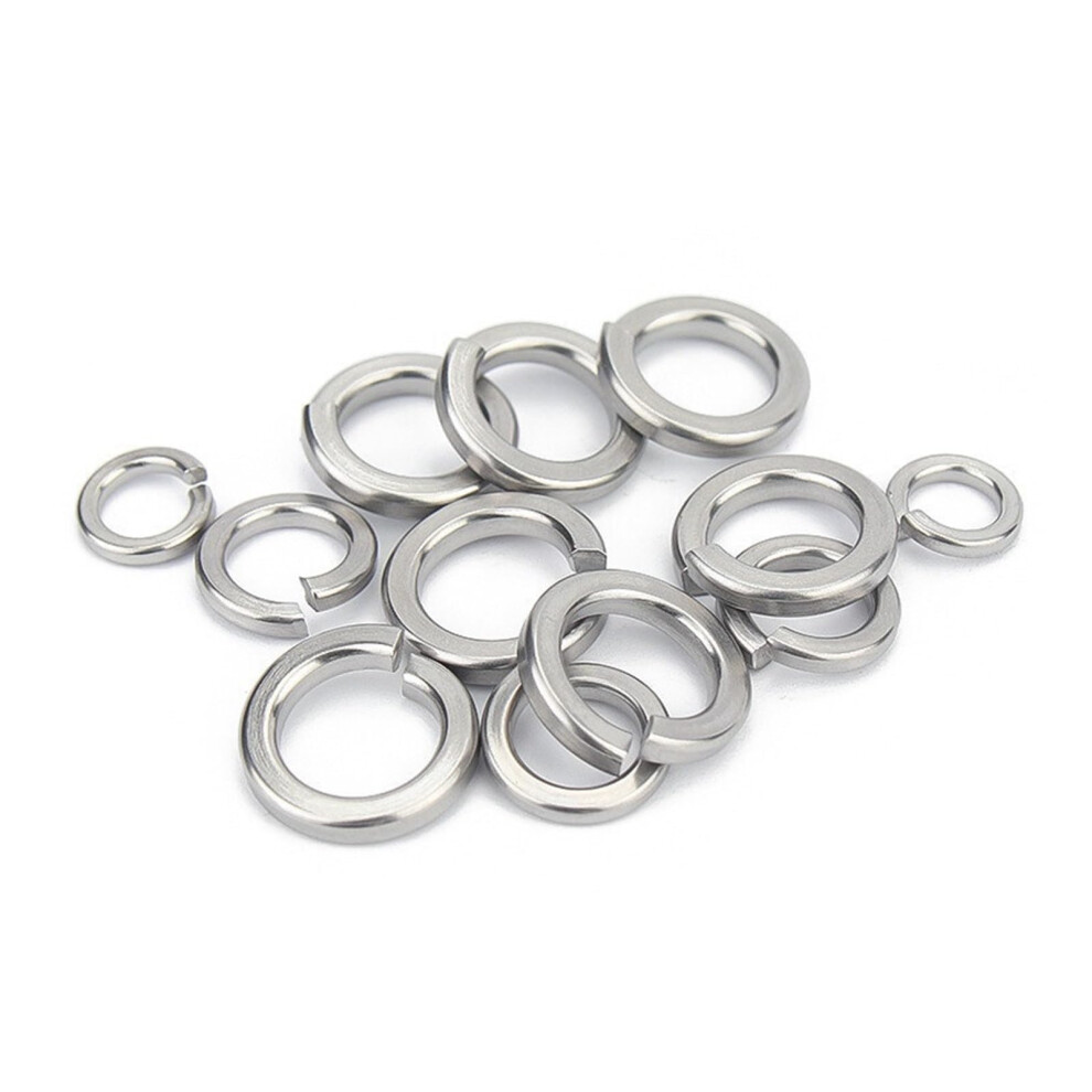 M2 M2.5 M3 M4 M5 M6 M8 M10 M12 M14 M16 M18 M20 M22 M24 M27 M30 304 Stainless Steel Elastic Lock Washers Pack Of 50 6038364952370