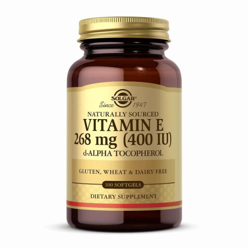 SOLGAR Vitamin E 268 mg (400 IU) - 100 Softgels 1