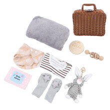 9 In 1 Wooden Rattle Blanket Basket Soothing
