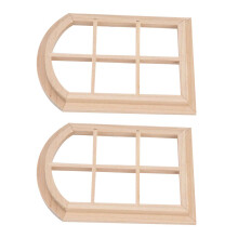 Charmantes 1/12 Maßstab Bogenfenster für Puppenhäuser & Miniaturszenerien