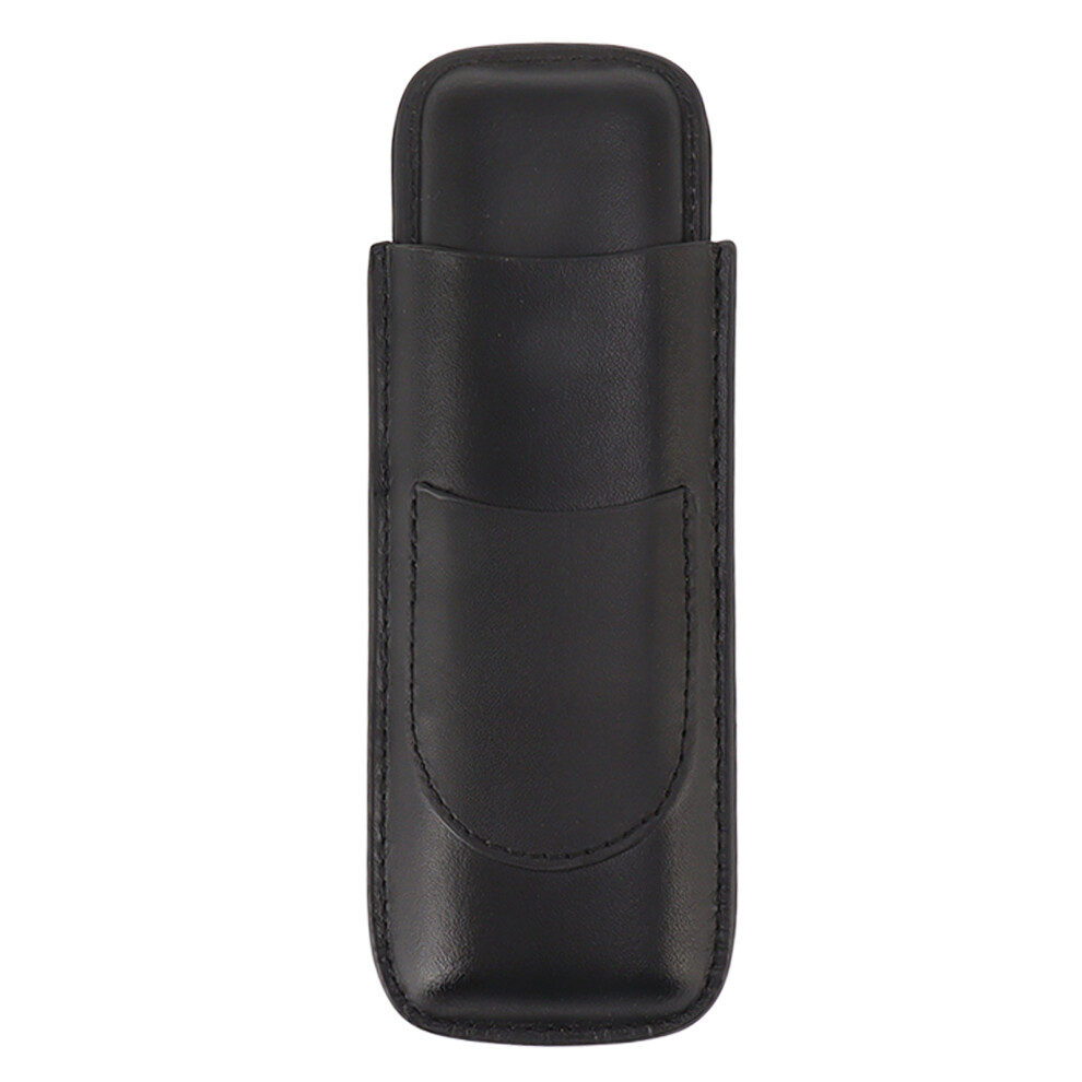 Black Cigar Case Elegant Vintage Hand Crafted Slim