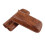 Cigar Case Holder Brown Crocodile Skin Pattern PU 9