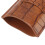 Cigar Case Holder Brown Crocodile Skin Pattern PU 15