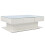 Modern White Coffee Table Tempered Glass Side 7