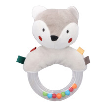 Baby Rattles Ring Toy Soft Plush Colorful Bright