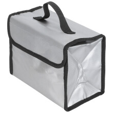 3/4 Lithium-Batterie-Sicherheitsbeutel Feuerfest Explosionsschutz, Silber, 21,8 cm