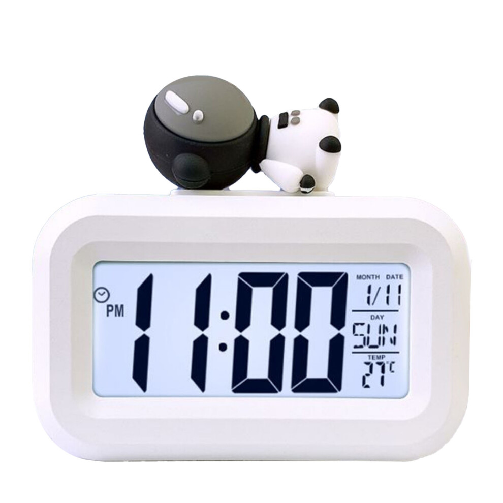 Electronic Clock Cute Cartoon LED Screen Desktop