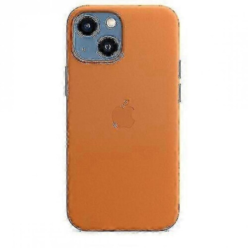 (Golden Brown) Leather Phone Case For Iphone 13 Mini Leather Case With Magsafe