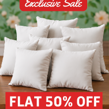 (Pack of 8) Cushion Pads 20"x20"- Premium Hollowfiber Inners - Soft, Plush, Quilted Sofa Cushion Pad