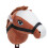 70cm Height Plush Horse Stick Toy Cute Expression 14