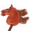 70cm Height Plush Horse Stick Toy Cute Expression 15