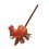 70cm Height Plush Horse Stick Toy Cute Expression 7