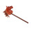 70cm Height Plush Horse Stick Toy Cute Expression 5