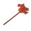 70cm Height Plush Horse Stick Toy Cute Expression 4
