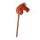 70cm Height Plush Horse Stick Toy Cute Expression 2