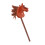 70cm Height Plush Horse Stick Toy Cute Expression 3