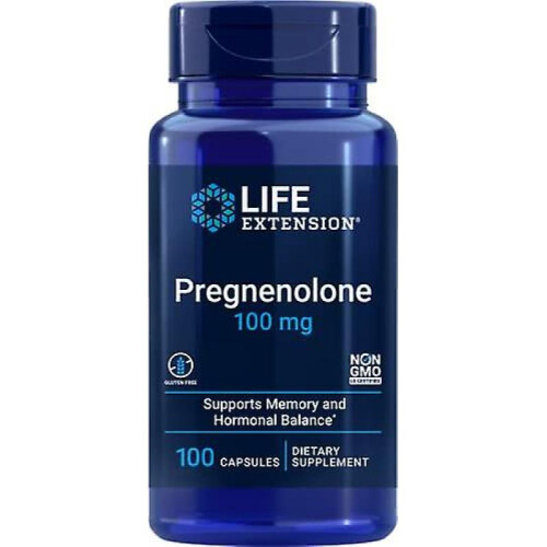 Life Extension Pregnenolone 100mg 100 Capsules 1