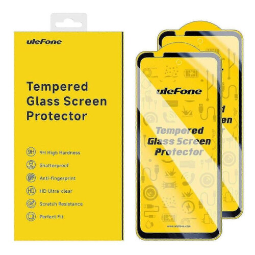 (For Ulefone Armor 24) 2pcs / Pack Ulefone 9H HD Anti Fingerprint Tempered Glass Screen Protector 1