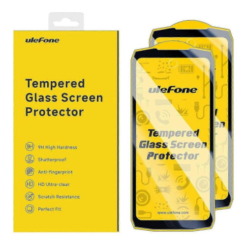 (For Ulefone Armor mini 20) 2pcs / Pack Ulefone 9H HD Anti Fingerprint Tempered Glass Screen Protector 1