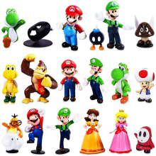 18PCS Super Mario mini figure Giocattolo carino Bambola Action Figures Regalo