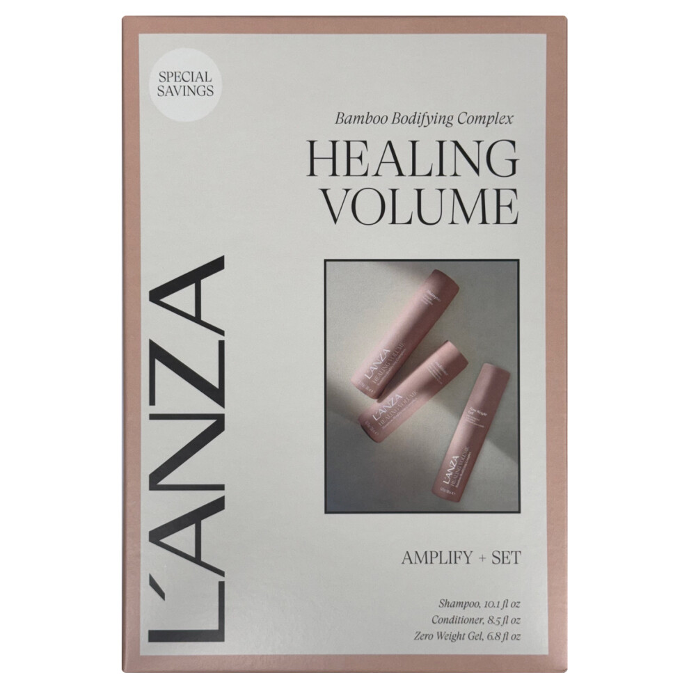 L'Anza 2025 Healing Volume Set - Shampoo, Conditioner + Gel