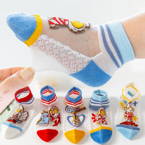 Transparent Socks Mesh Breathable Cartoon