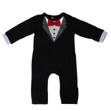 Baby Tuxedo Onesie Long Sleeve Newborn Gentleman