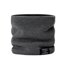 (21cm, dark grey) Winter fleece warming neck cover for men outdoor pullover fashion thickened windproof knitted scarf for women