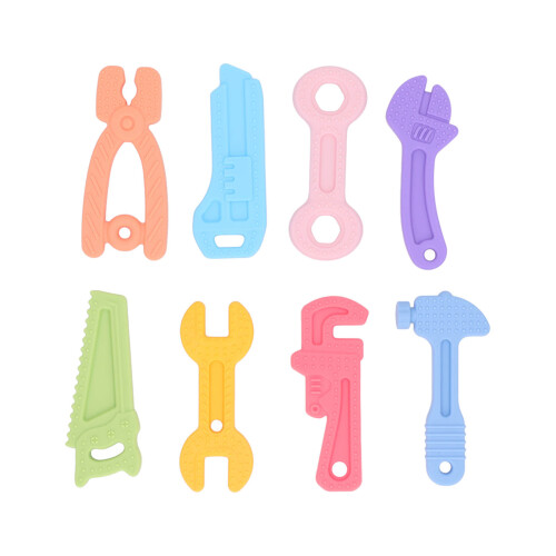 8Pcs Silicone Baby Teether Toys Soothe Babies Sore