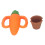 Baby Food Fruit Feeder Cute Carrot Shape Bite 1