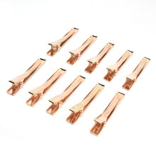 10 Stück Metall-Duckbill-Haarnadeln 6,6 cm, glänzend golden, Styling-Tools